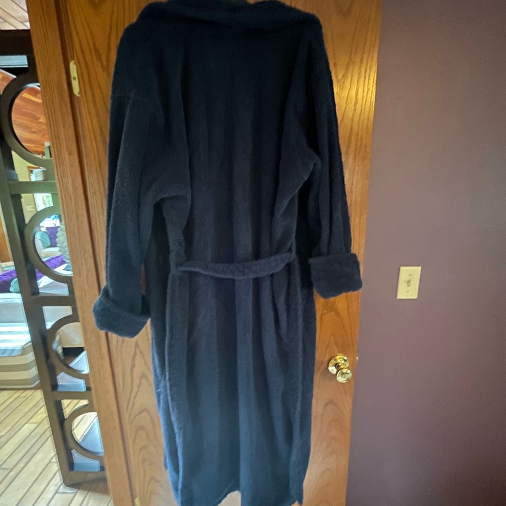 Land’s End XL full length Turkish terry robe excellent condition dark blue